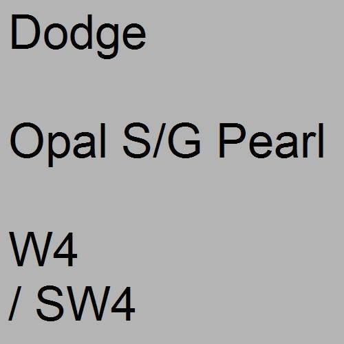 Dodge, Opal S/G Pearl, W4 / SW4.
